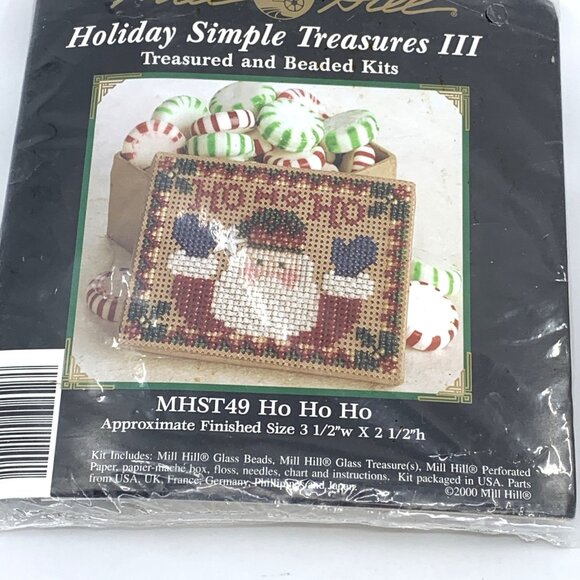 Mill Hill Holiday Simple Treasures III Ho Ho Ho MHST49 Beaded Kits Santa Crafts - Picture 2 of 7